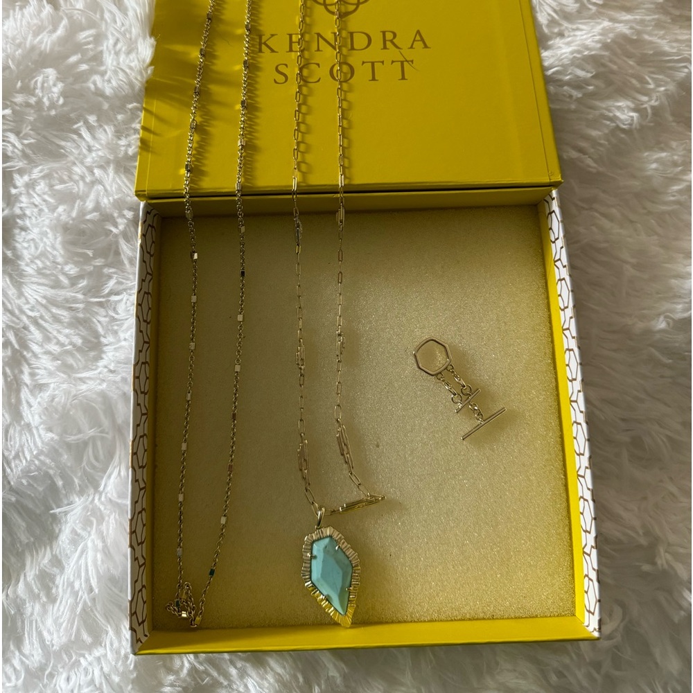 2 Kendra Scott necklaces with extender